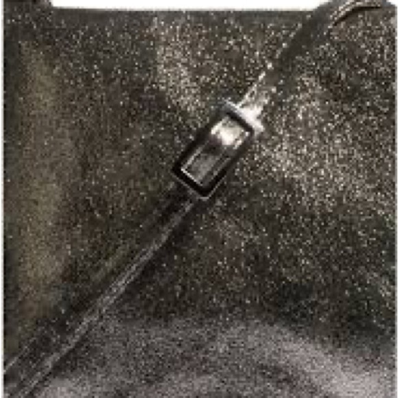 Johnny Was Gemma Laminated Suede Gunmetal Convertible Clutch NWT - Picture 8 of 13